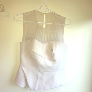 NWOT Karen Millen asymmetrical sleeveless top